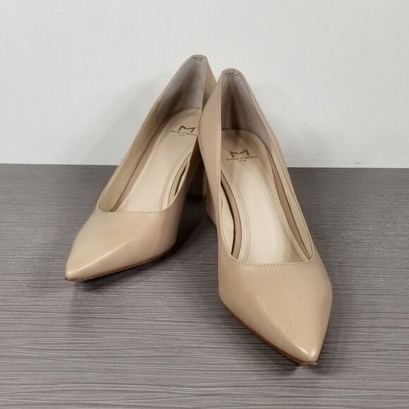 Marc Fisher LTD. Zala Pump, Nude Leather, Womens Size 8.5 M - Picture 4 of 12